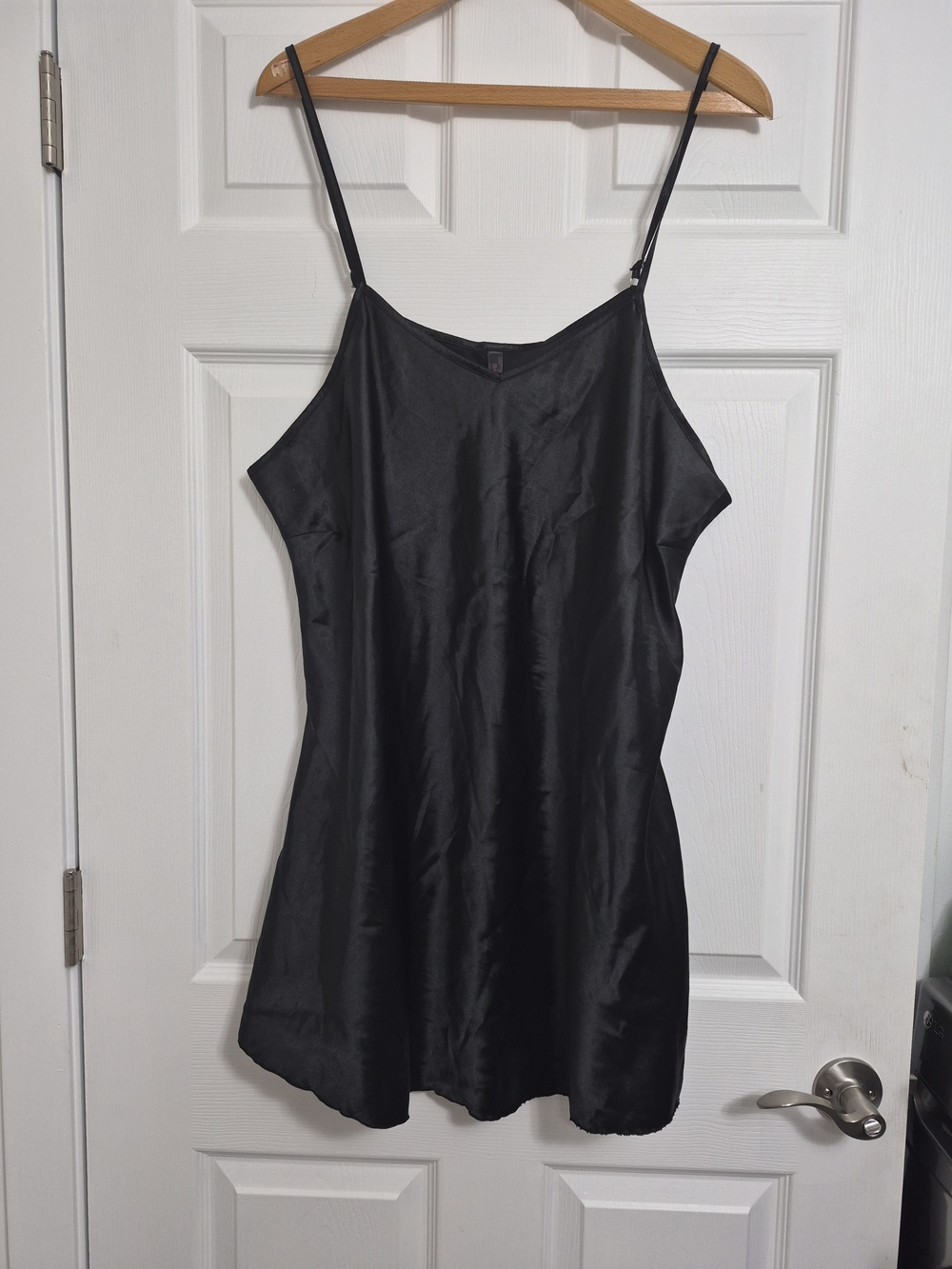 Black Satin Slip Dress - Women's Intimates & Sleepwear